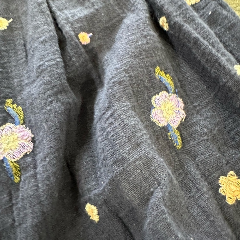 FREE PEOPLE Navy Saachi Smocked Top (101) - Picture 7 of 8